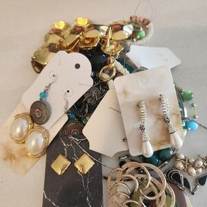 Gold and Pearl Drop Earrings - Classic Women's Jewelry